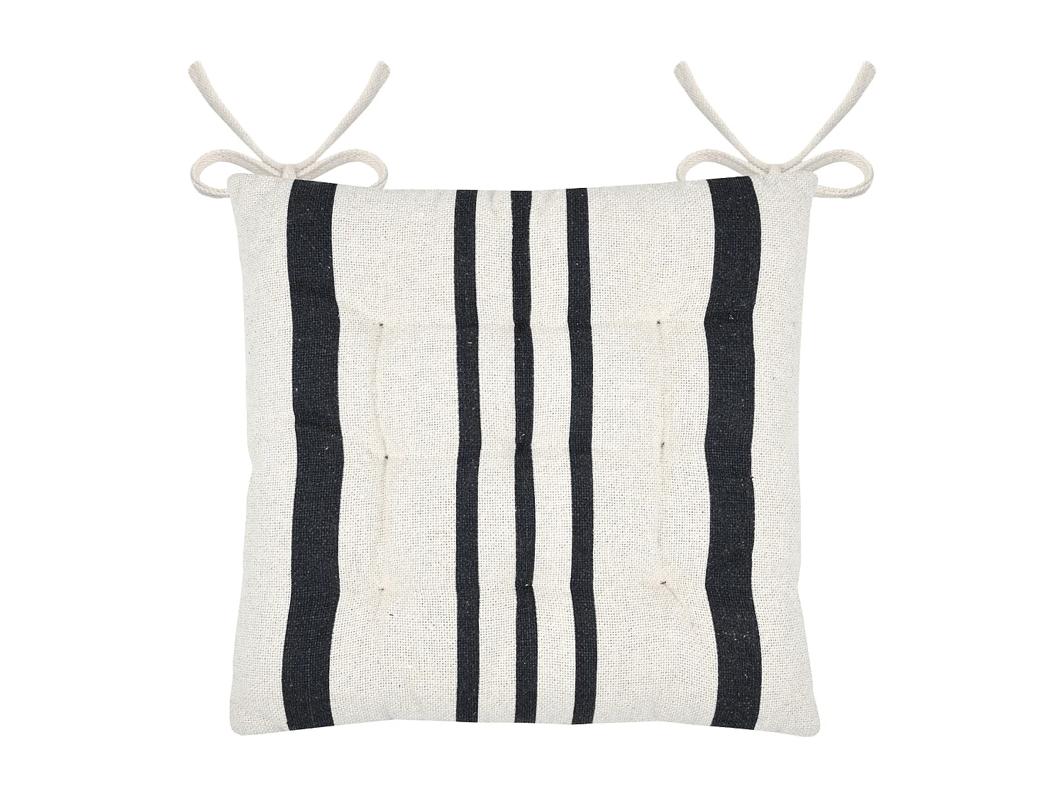 Cojín de silla a rayas 38 x 38 cm
