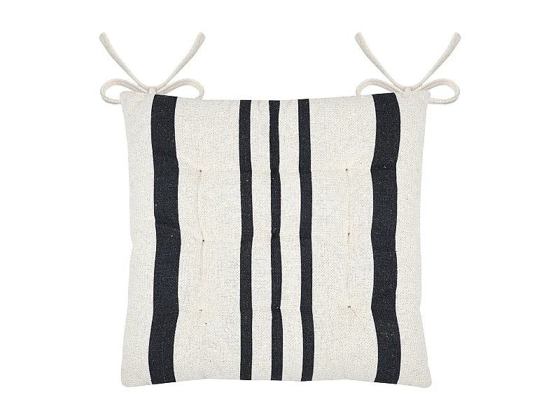 Cojín de silla a rayas 38 x 38 cm