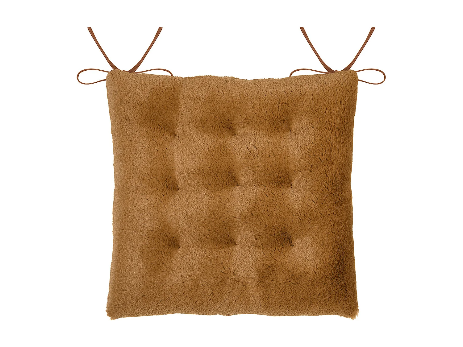 Galette de silla de peluche 40 x 40 cm