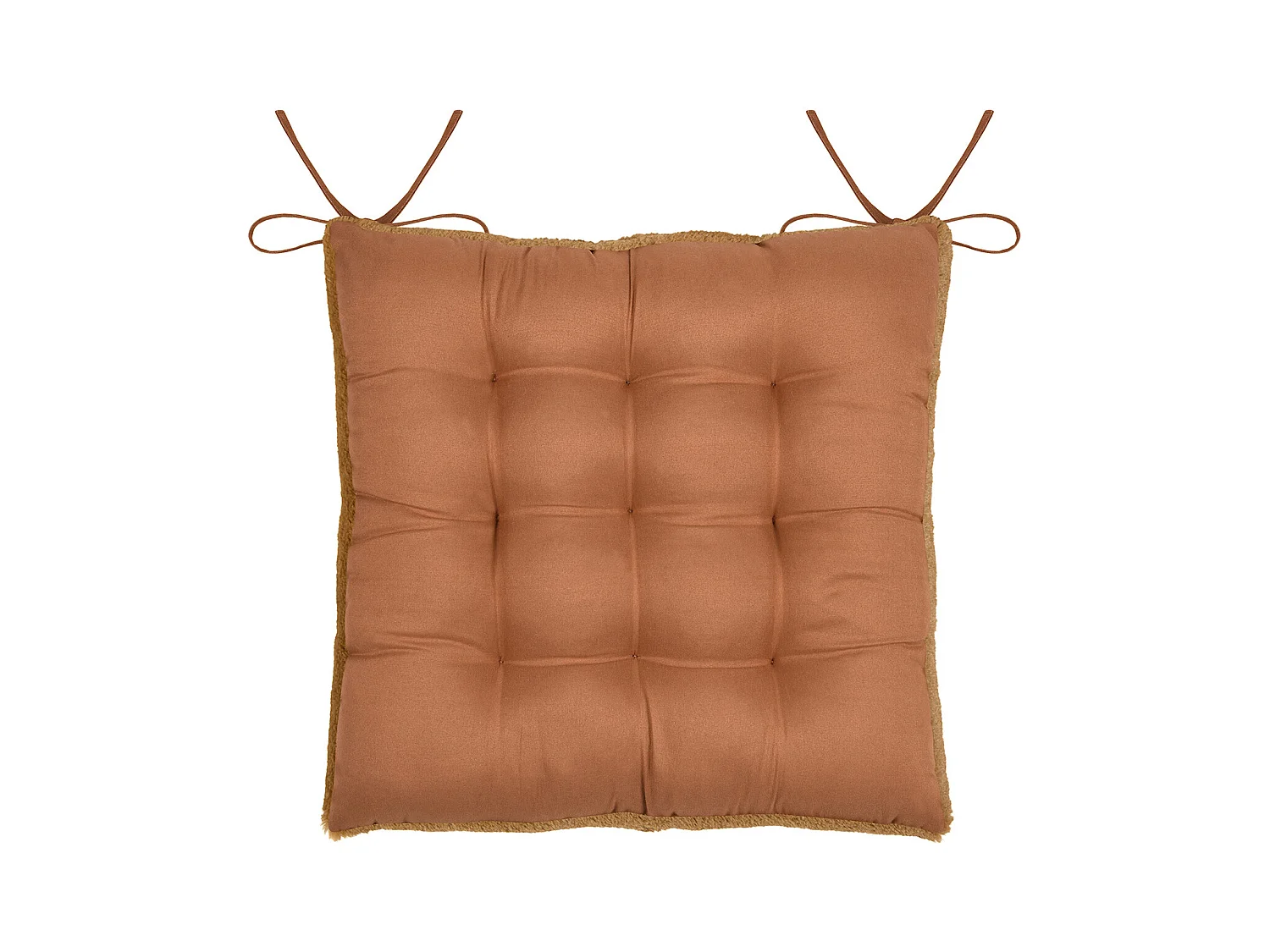 Galette de silla de peluche 40 x 40 cm