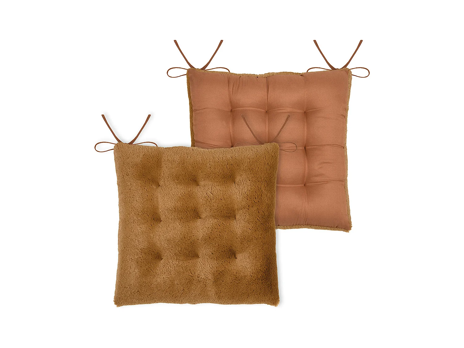 Galette de silla de peluche 40 x 40 cm