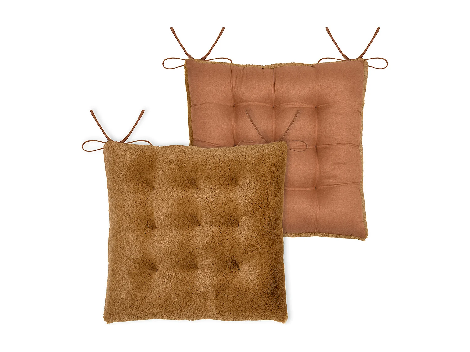 Stuhlkissen aus Kunstfell 40 x 40 cm