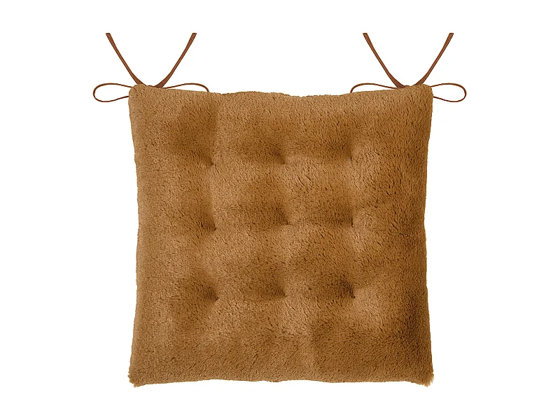Stuhlkissen aus Kunstfell 40 x 40 cm