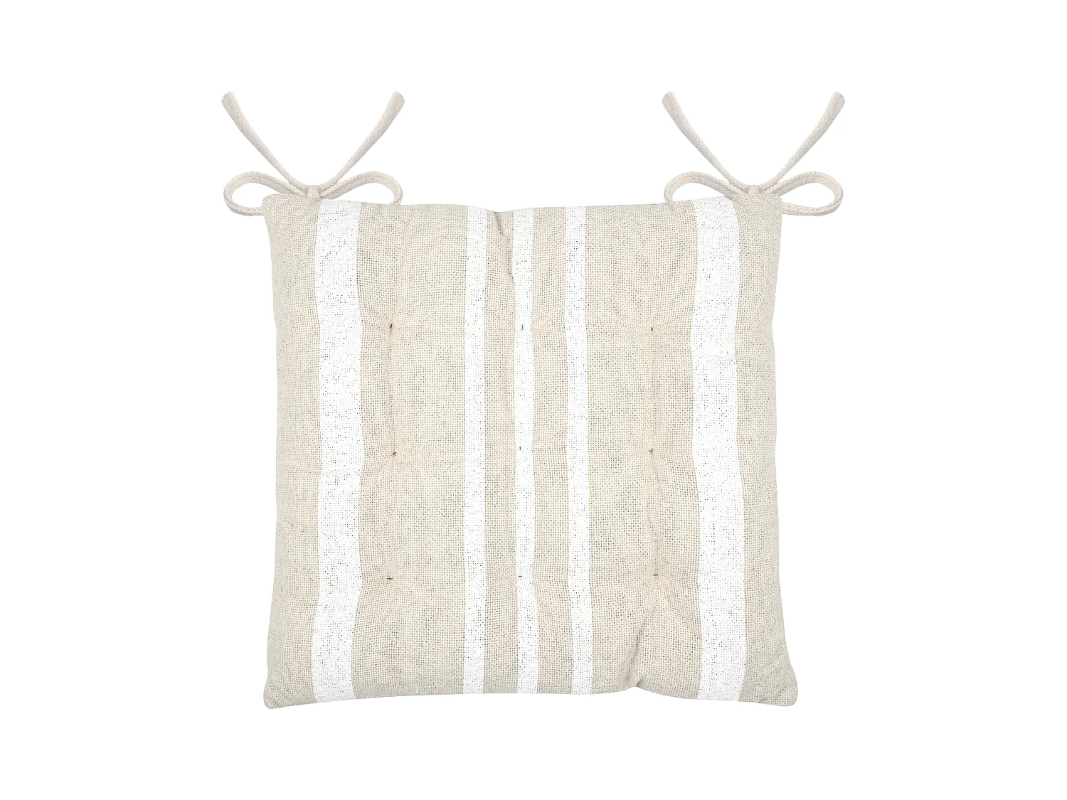Cojín de silla a rayas 38 x 38 cm