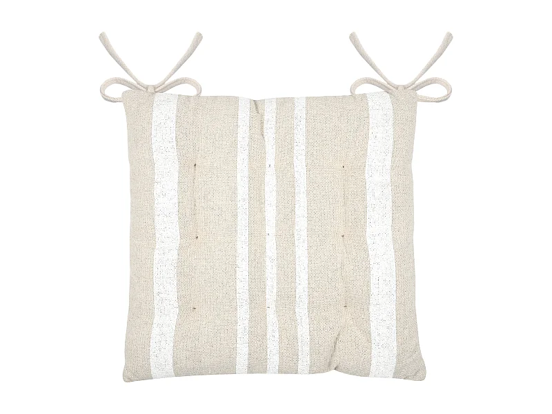 Stuhlkissen mit Streifen 38 x 38 cm