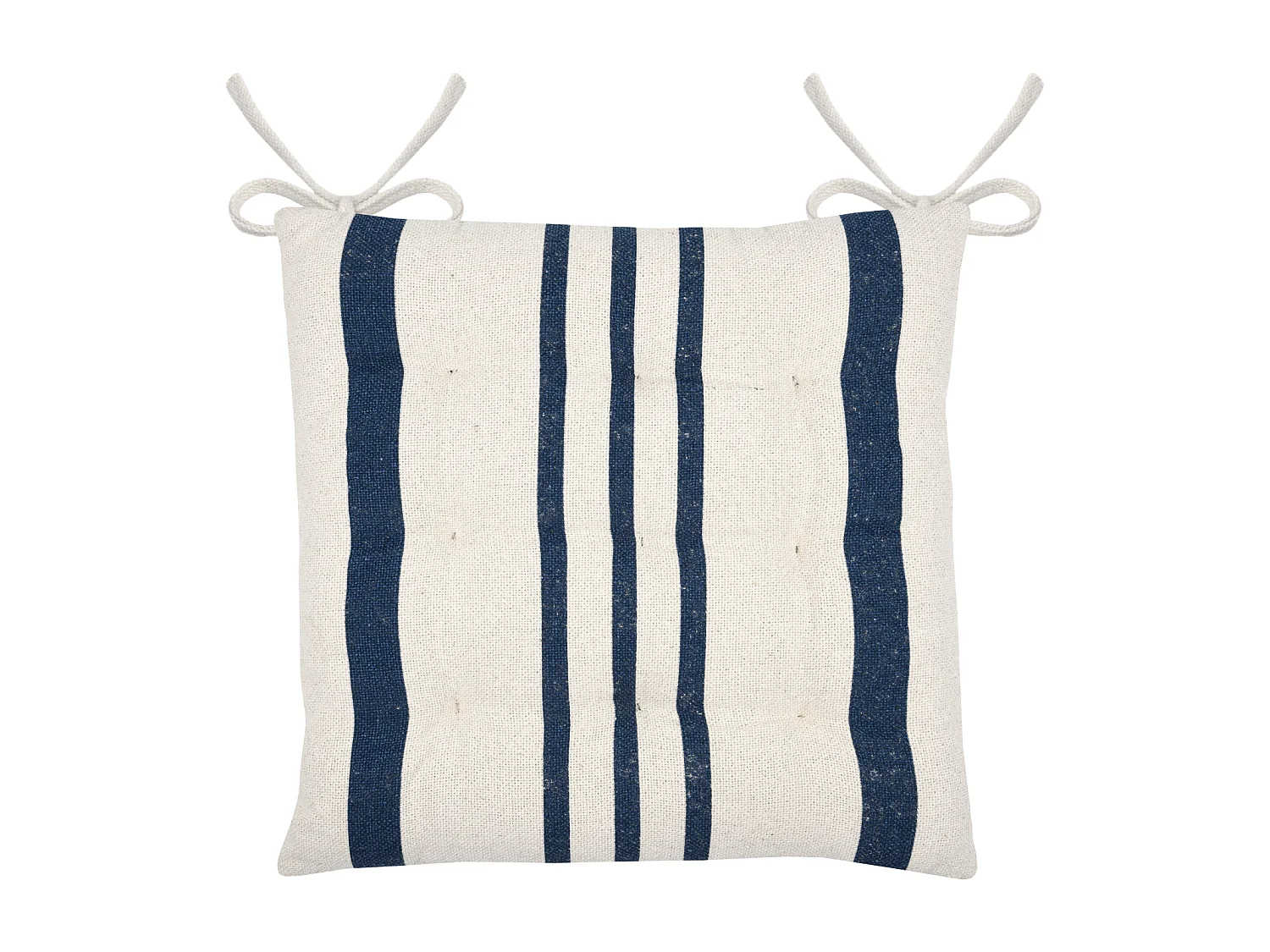 Cojín de silla a rayas 38 x 38 cm