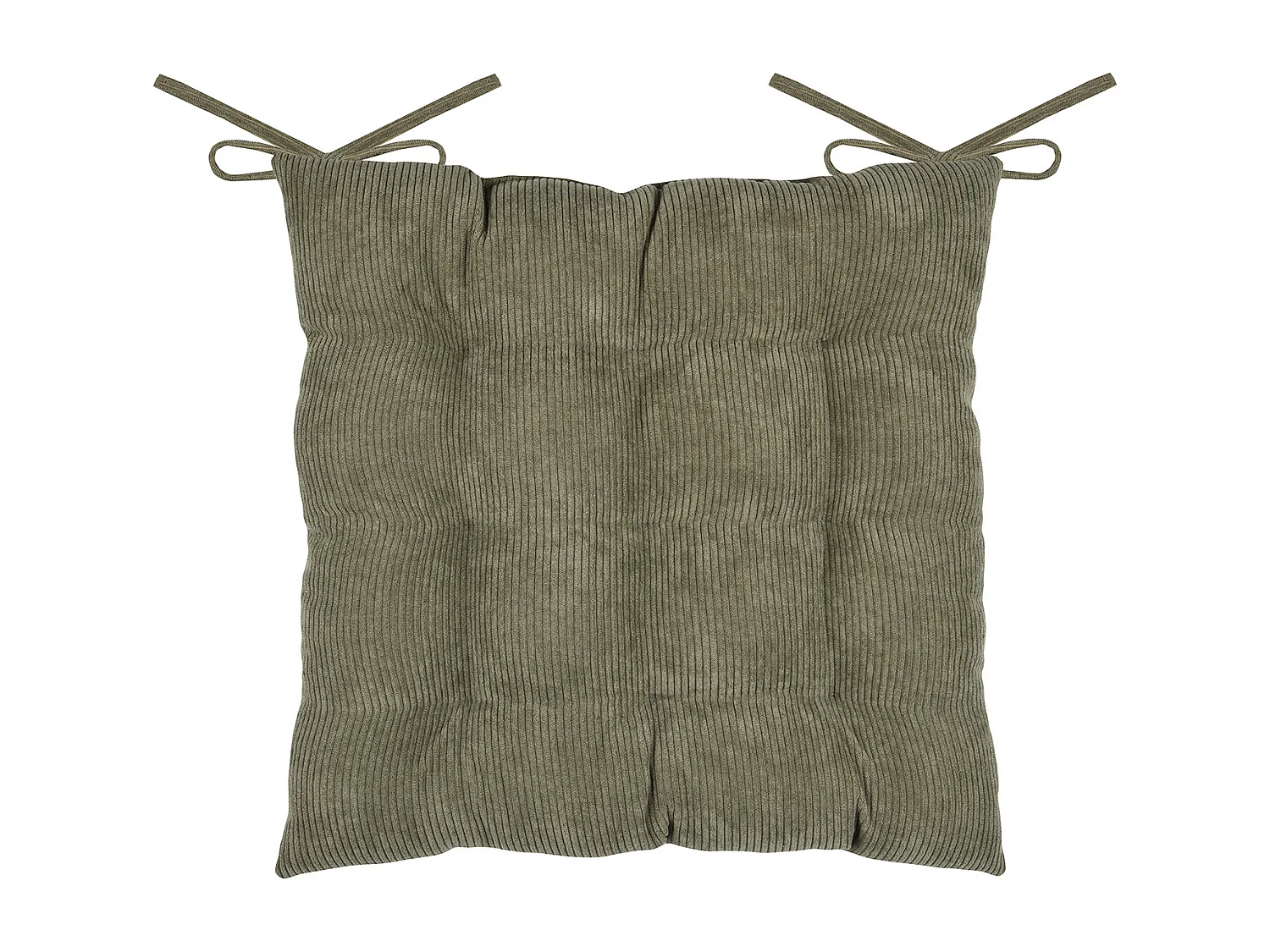 Quadratisches Sitzkissen aus Kord 38 x 38 cm