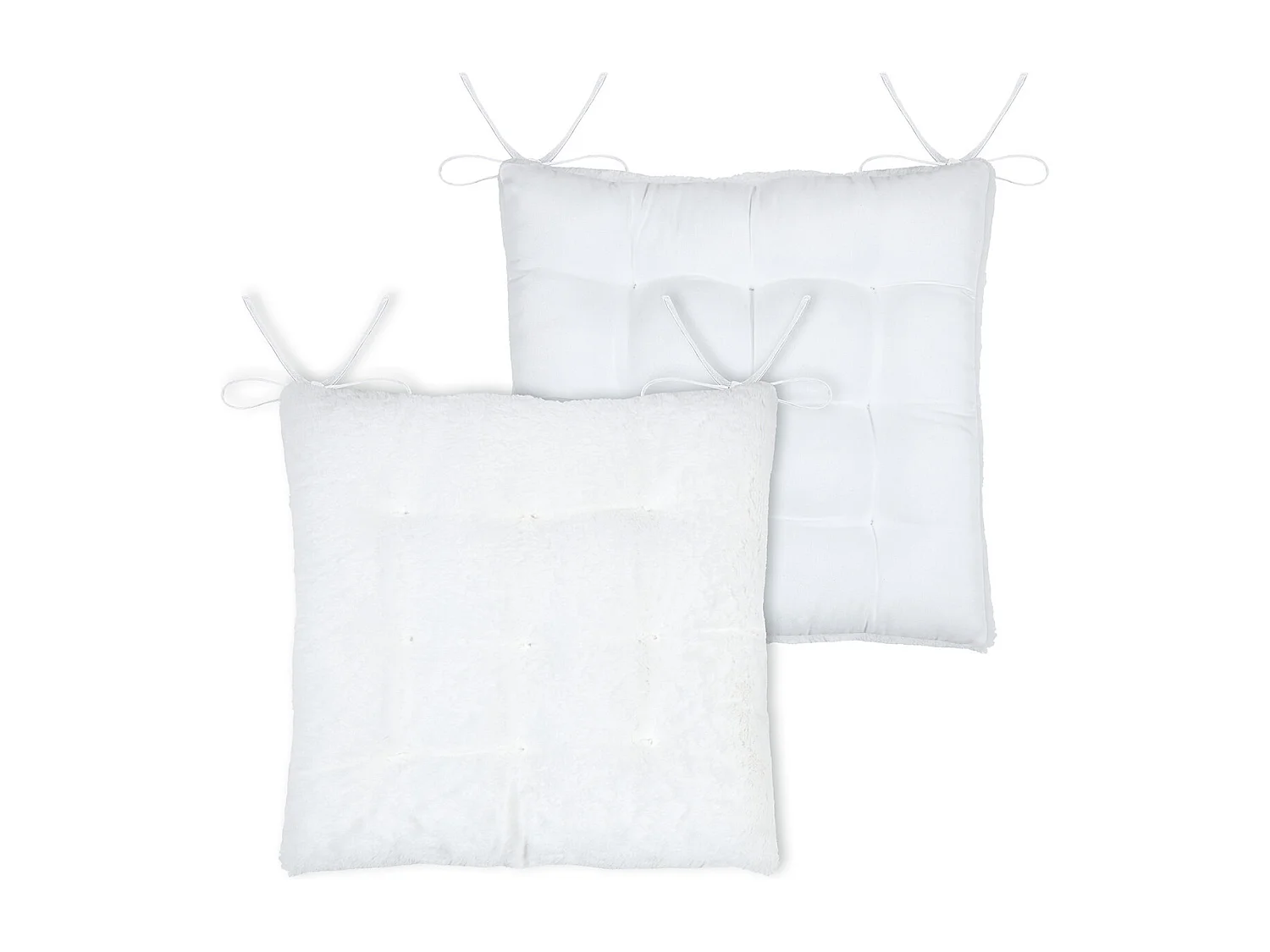 Galette de silla de peluche 40 x 40 cm