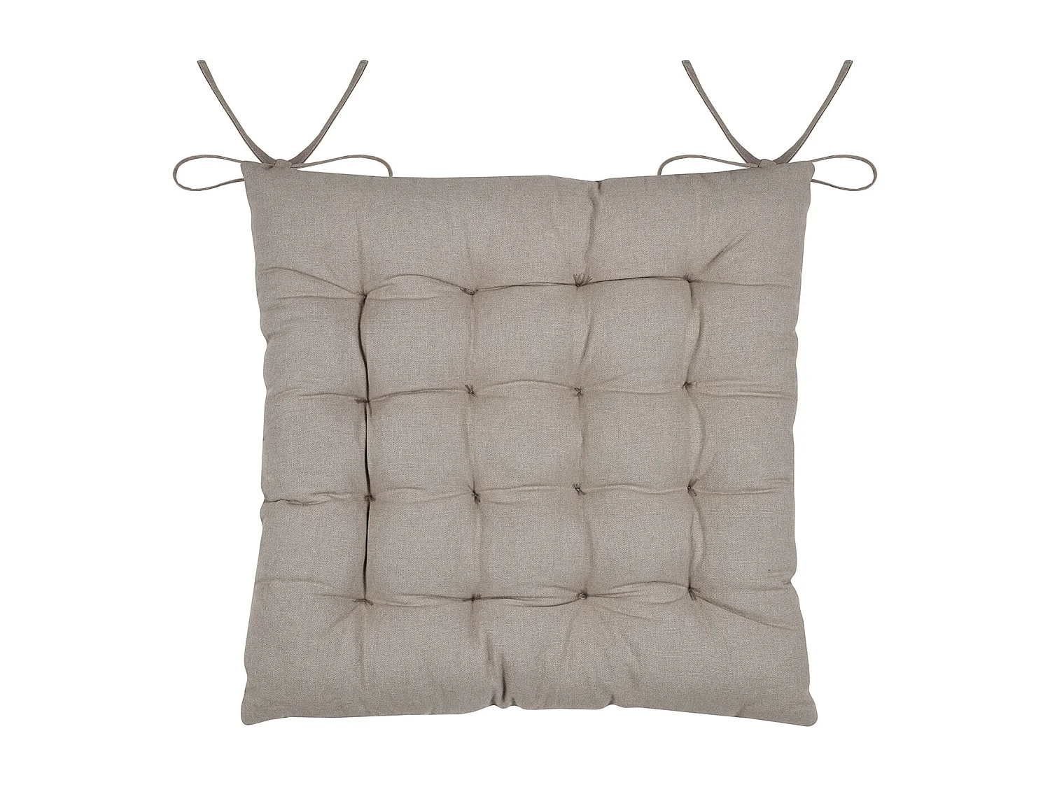 Galleta de silla de follaje efecto material en algodón bordado 38 x 38 cm