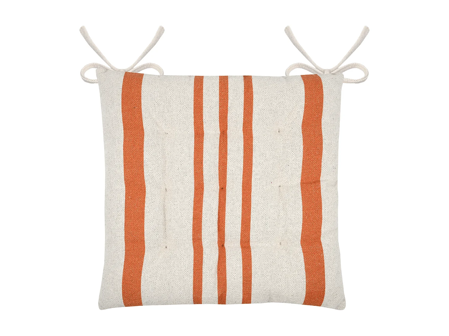 Cojín de silla a rayas 38 x 38 cm