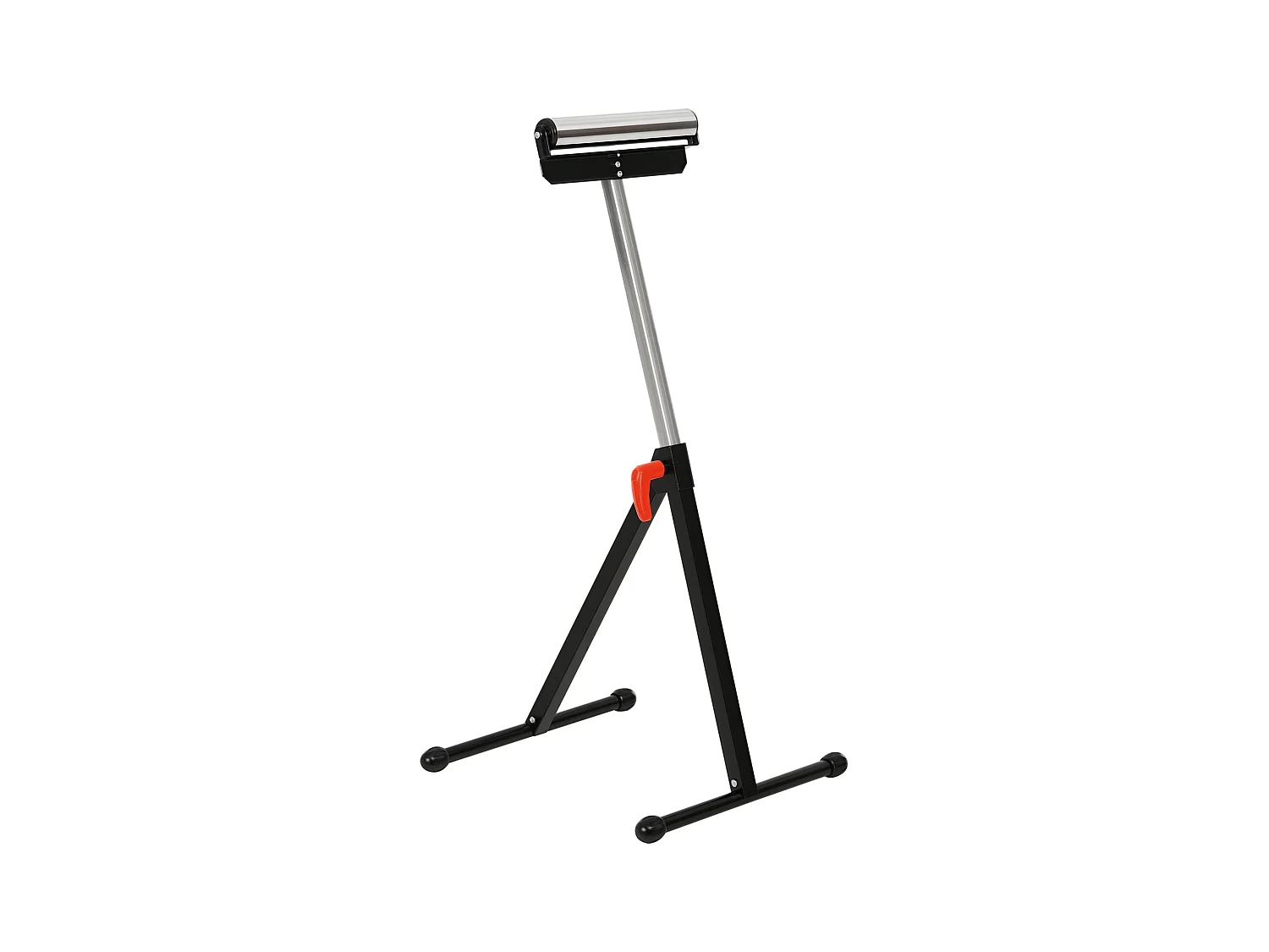 Servante à rouleau pliable - servante d'atelier à rouleau - max 90 Kg - H. 68-110 cm - métal rouge noir