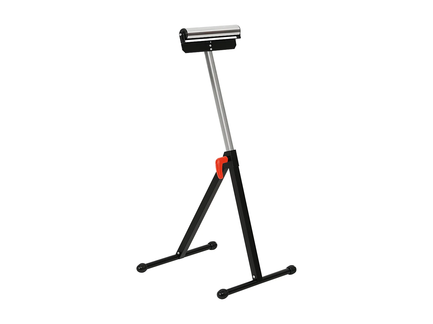 Servante à rouleau pliable - servante d'atelier à rouleau - max 90 Kg - H. 68-110 cm - métal rouge noir