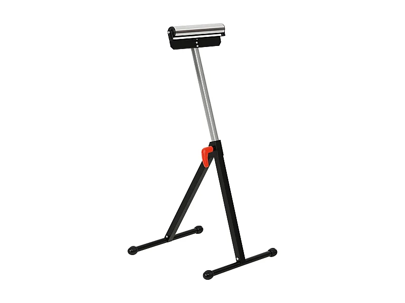Servante à rouleau pliable - servante d'atelier à rouleau - max 90 Kg - H. 68-110 cm - métal rouge noir