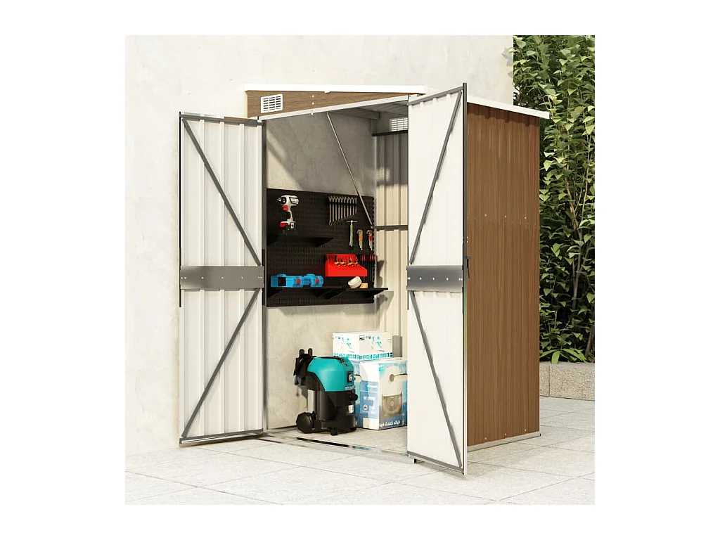 Abrigo Suspenso para Jardim em Aço Galvanizado - 118x100x178 cm