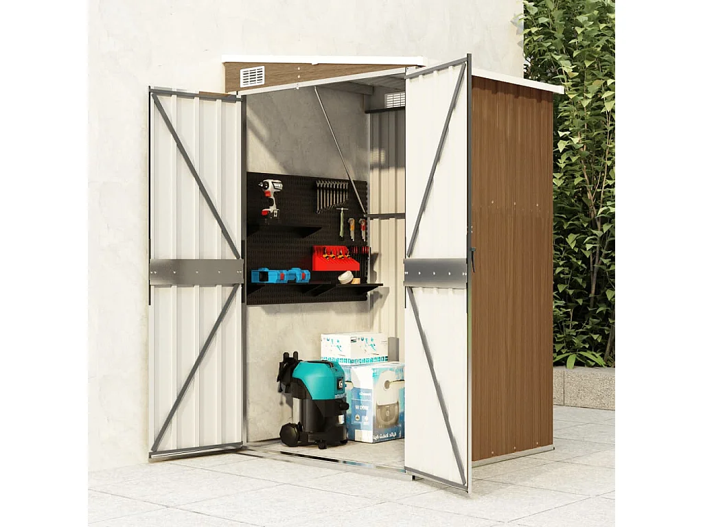 Caseta de jardín adosada