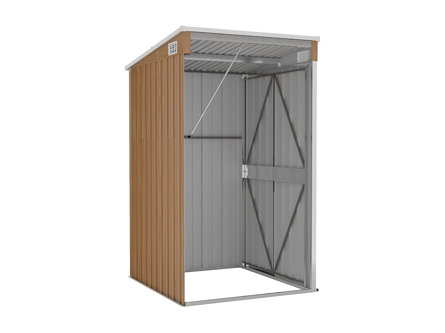 Caseta de jardín adosada