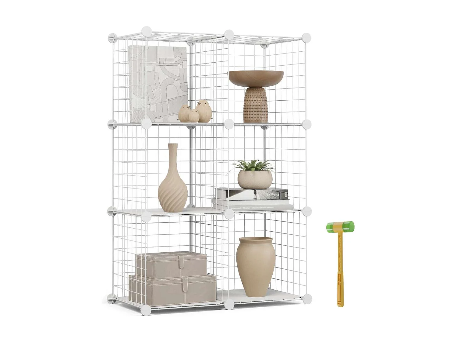 Estantería Modular  Titan C6 Blanco - Newlux