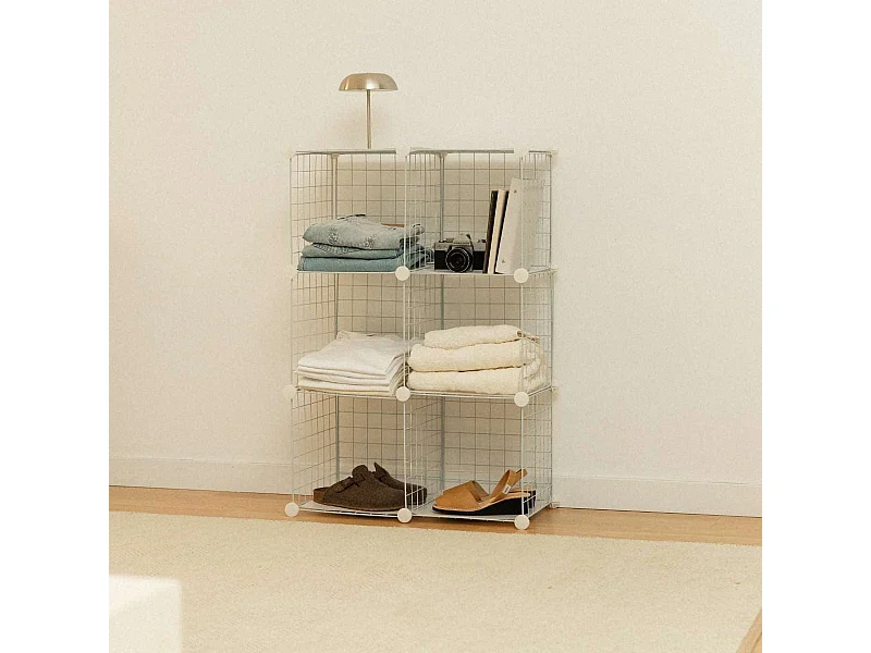 Estantería Modular  Titan C6 Blanco - Newlux