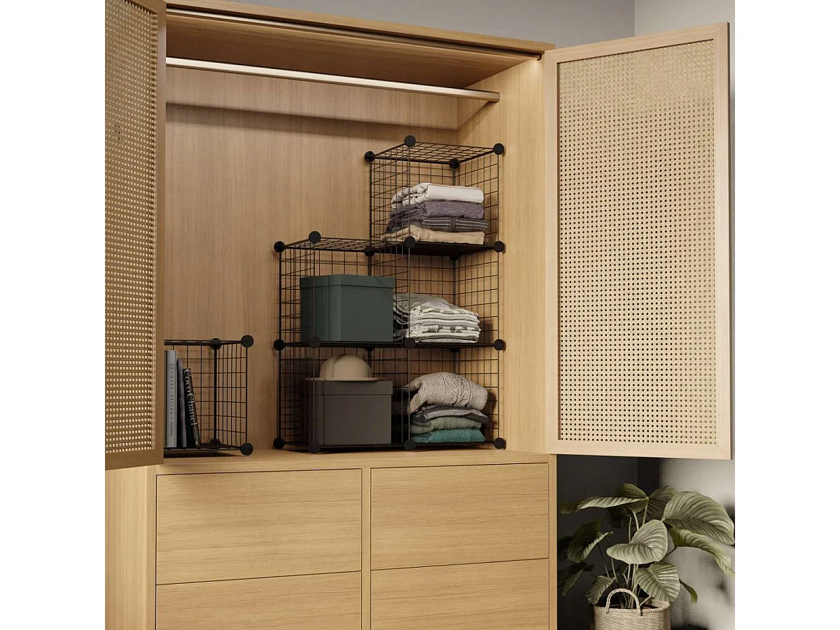 Estantería Modular  Titan C9 Negro - Newlux