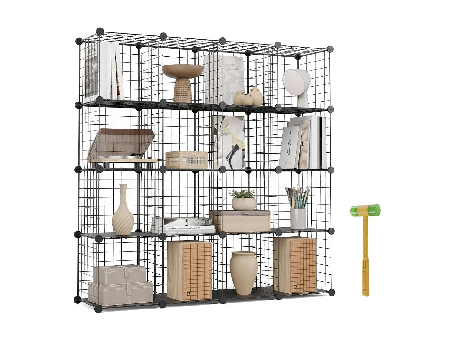Estantería Modular  Titan C16 Negro - Newlux