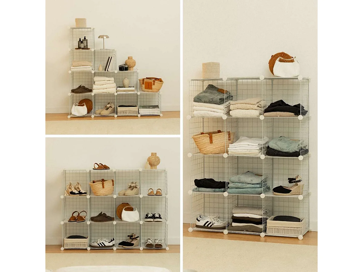 Estantería Modular  Titan C12 Blanco - Newlux