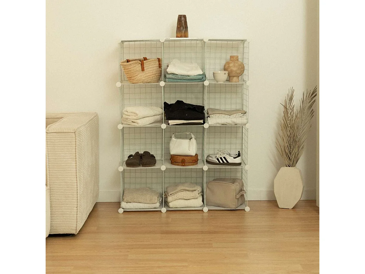 Estantería Modular  Titan C12 Blanco - Newlux