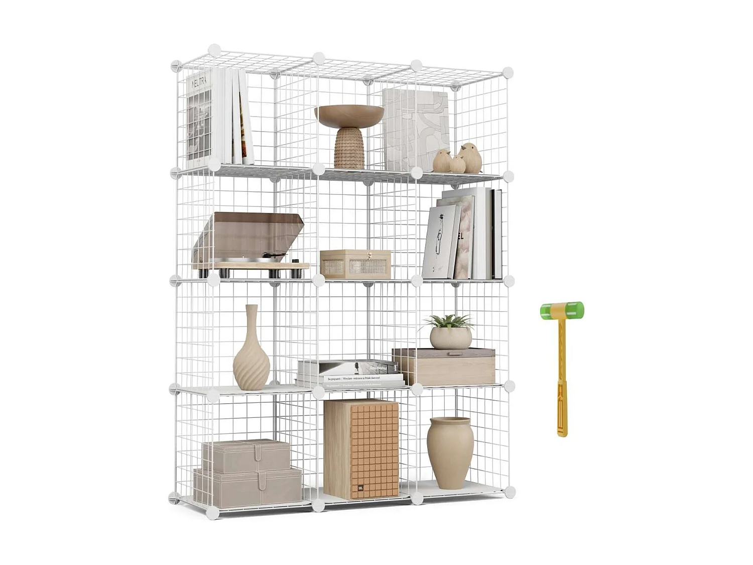 Estantería Modular  Titan C12 Blanco - Newlux