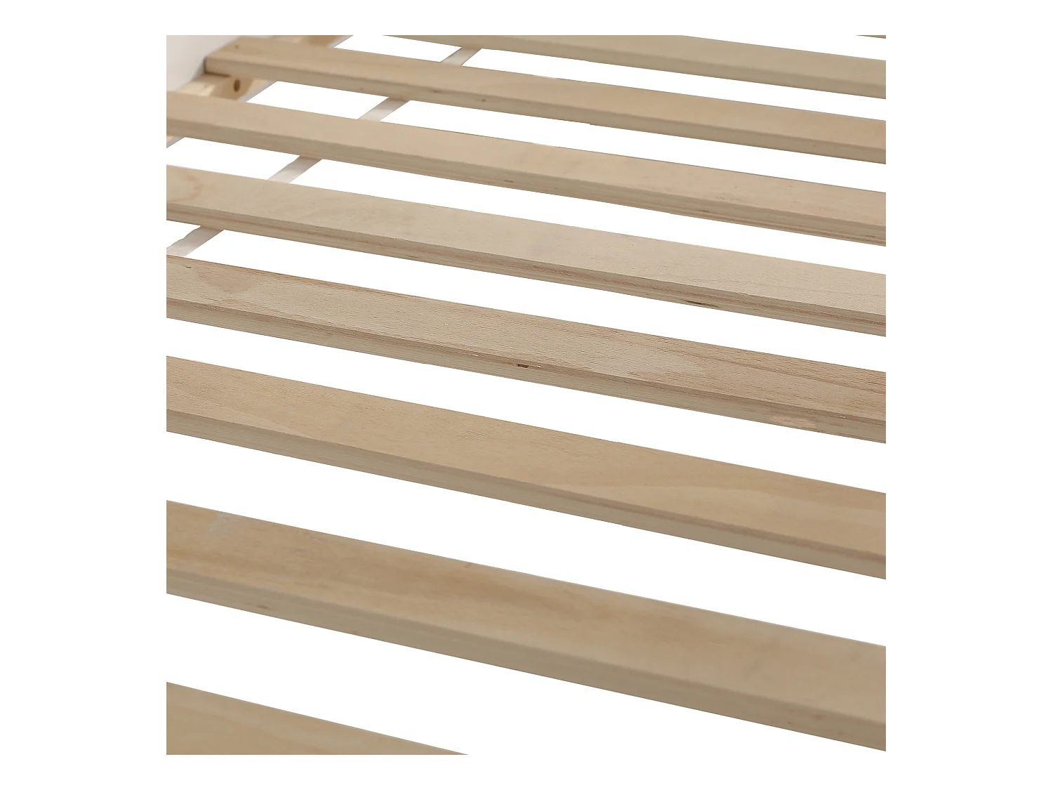 Hochbett für Kinder 90x200 cm mit Rutsche und Lattenrost, Weiß - ohne Matratze