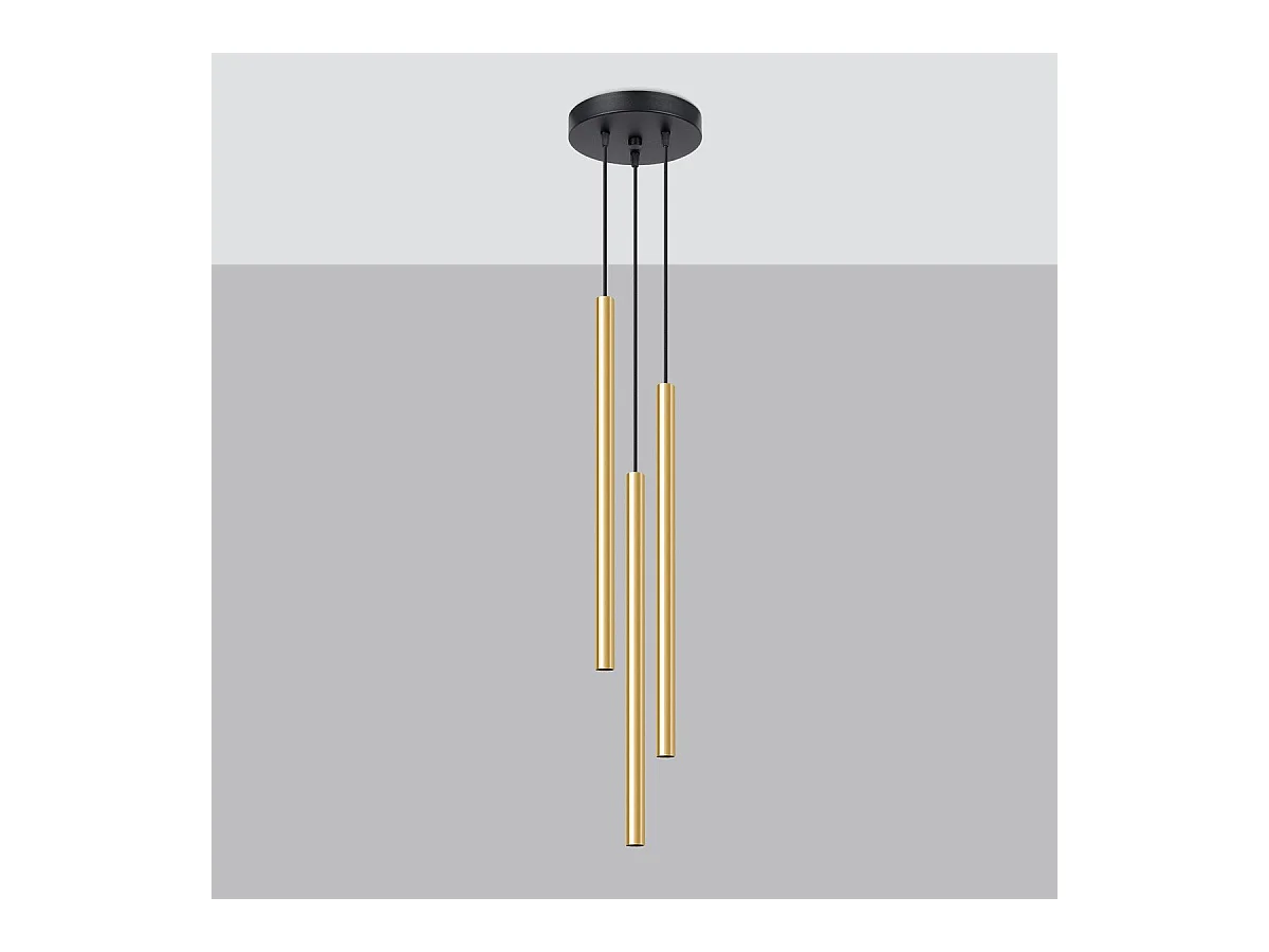 Lampe pendante Novastel 3P or poli