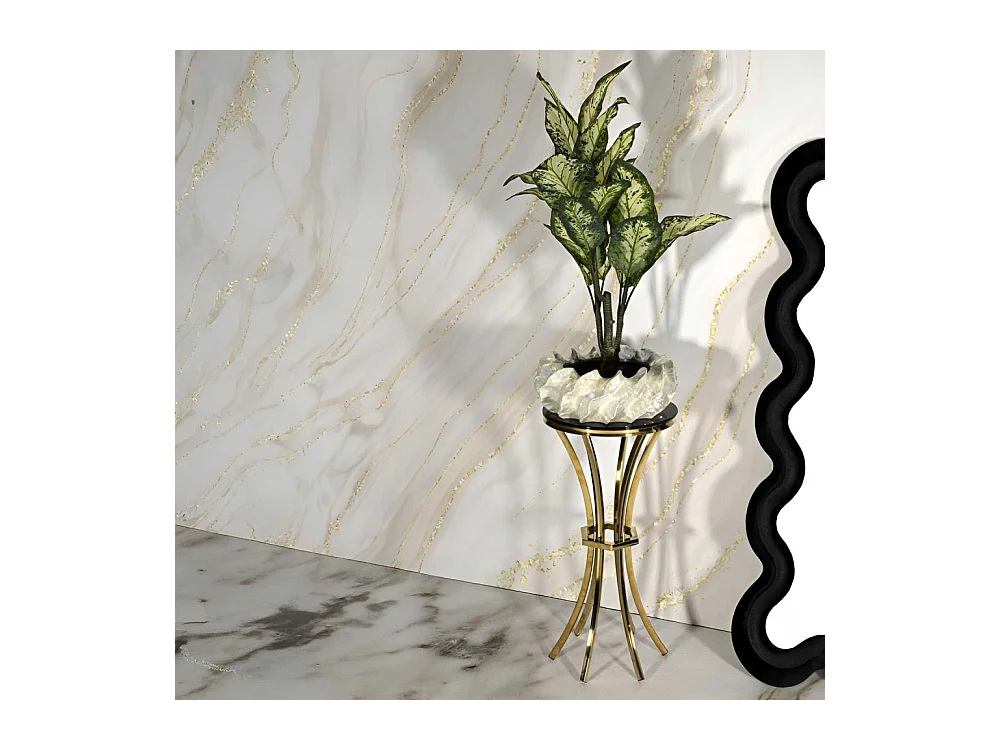 Sellette en métal et verre Shanty 40 x 81 cm 40 x 81 cm