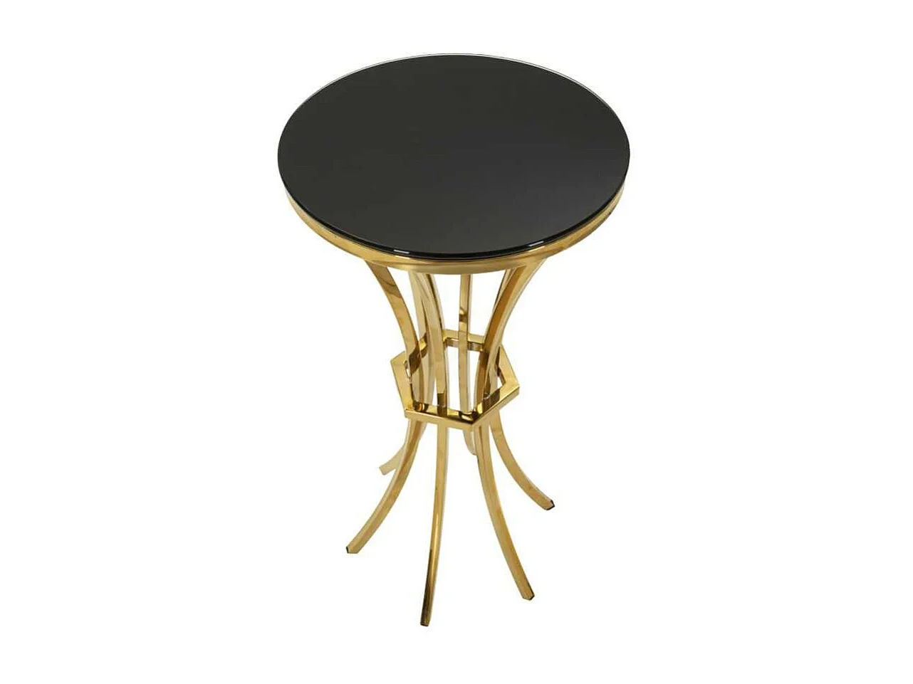 Sellette en métal et verre Shanty 40 x 81 cm