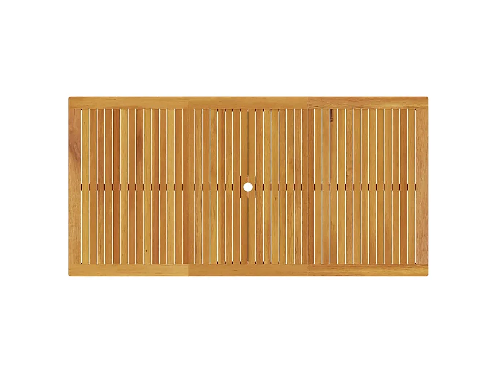 Set da Pranzo per Giardino Pieghevole 7 pcs Marrone