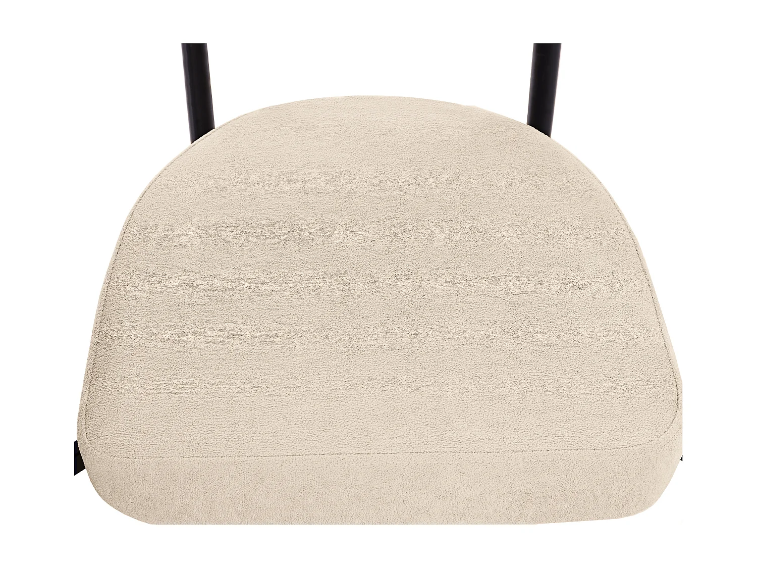 Conjunto de 2 cadeiras de jantar modernas, assentos confortáveis com argolas, sala de estar e escritório, bege