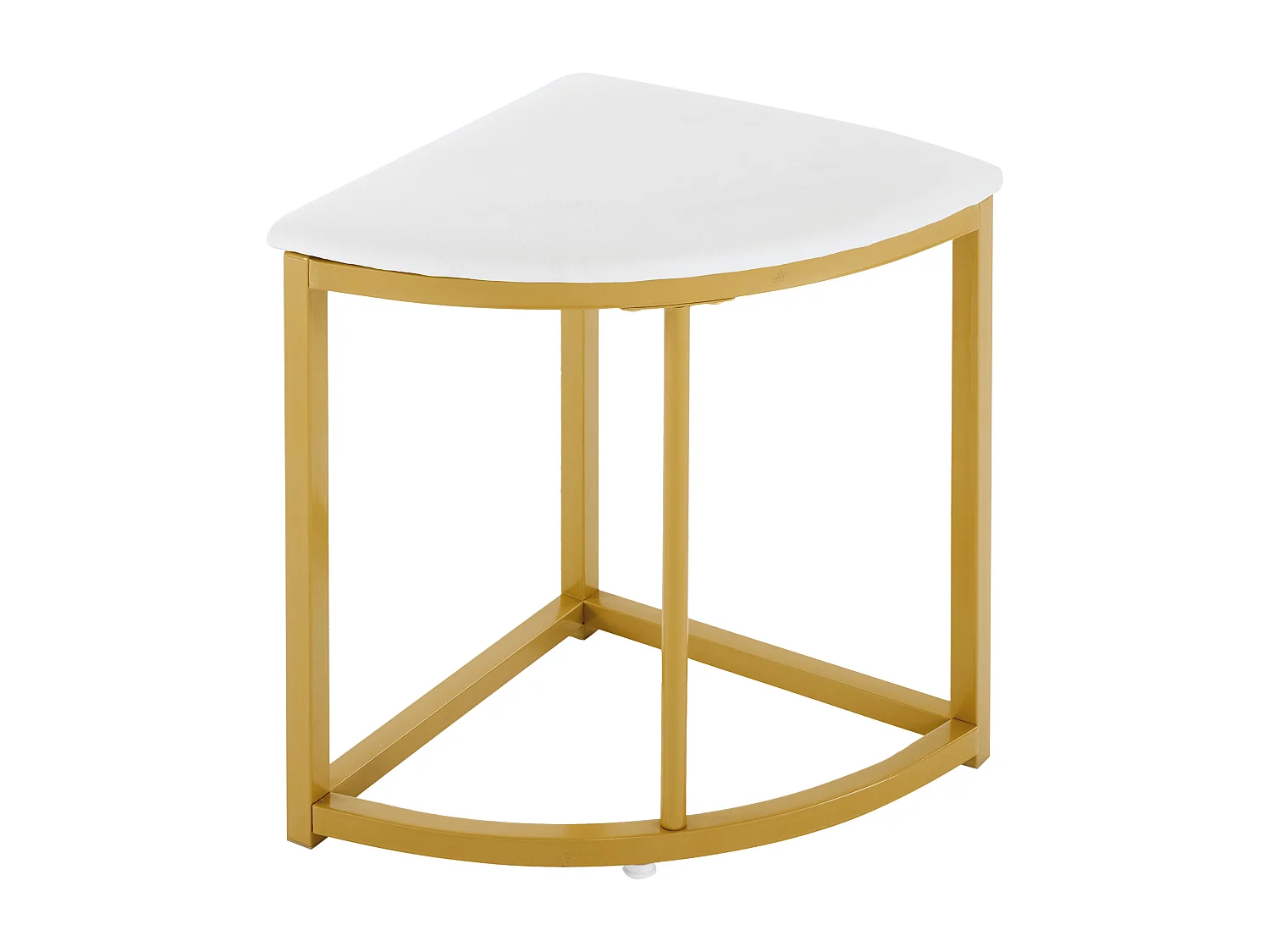 Mesa moderna con 4 sillas de terciopelo blanco, MDF y estructura de hierro dorado, elegante conjunto