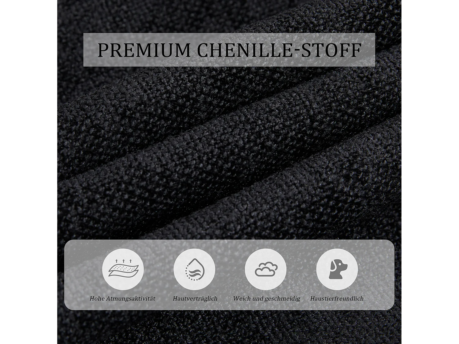 Canapé 2 places convertible avec dossier réglable + 2 USB + poche latérale - 173 x 78 x 78 - velours - noir