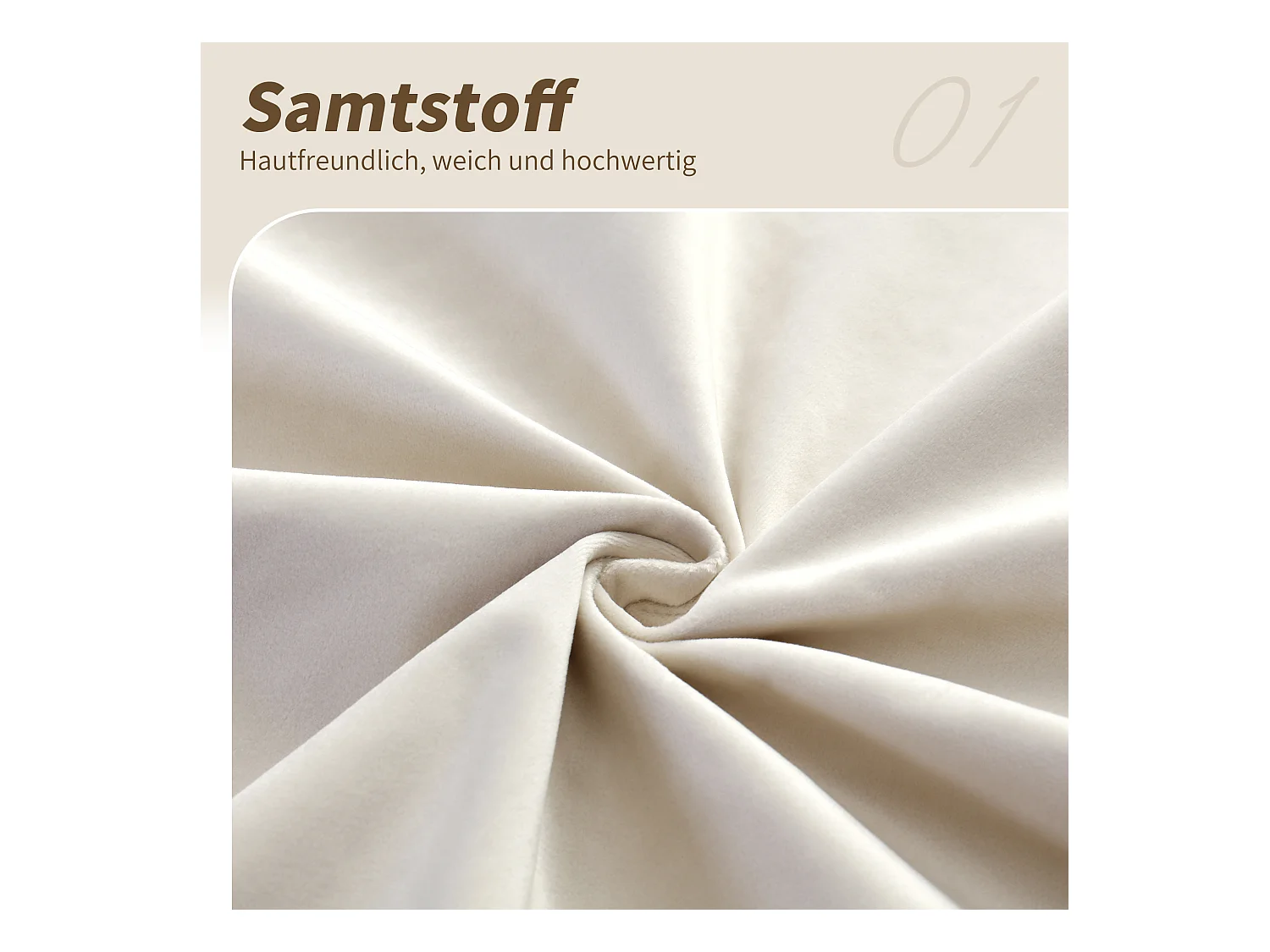 Gepolstertes Kinderbett - 90 x 200 cm - mit hydraulischem Stauraum + Kopfteil - Samt - Beige