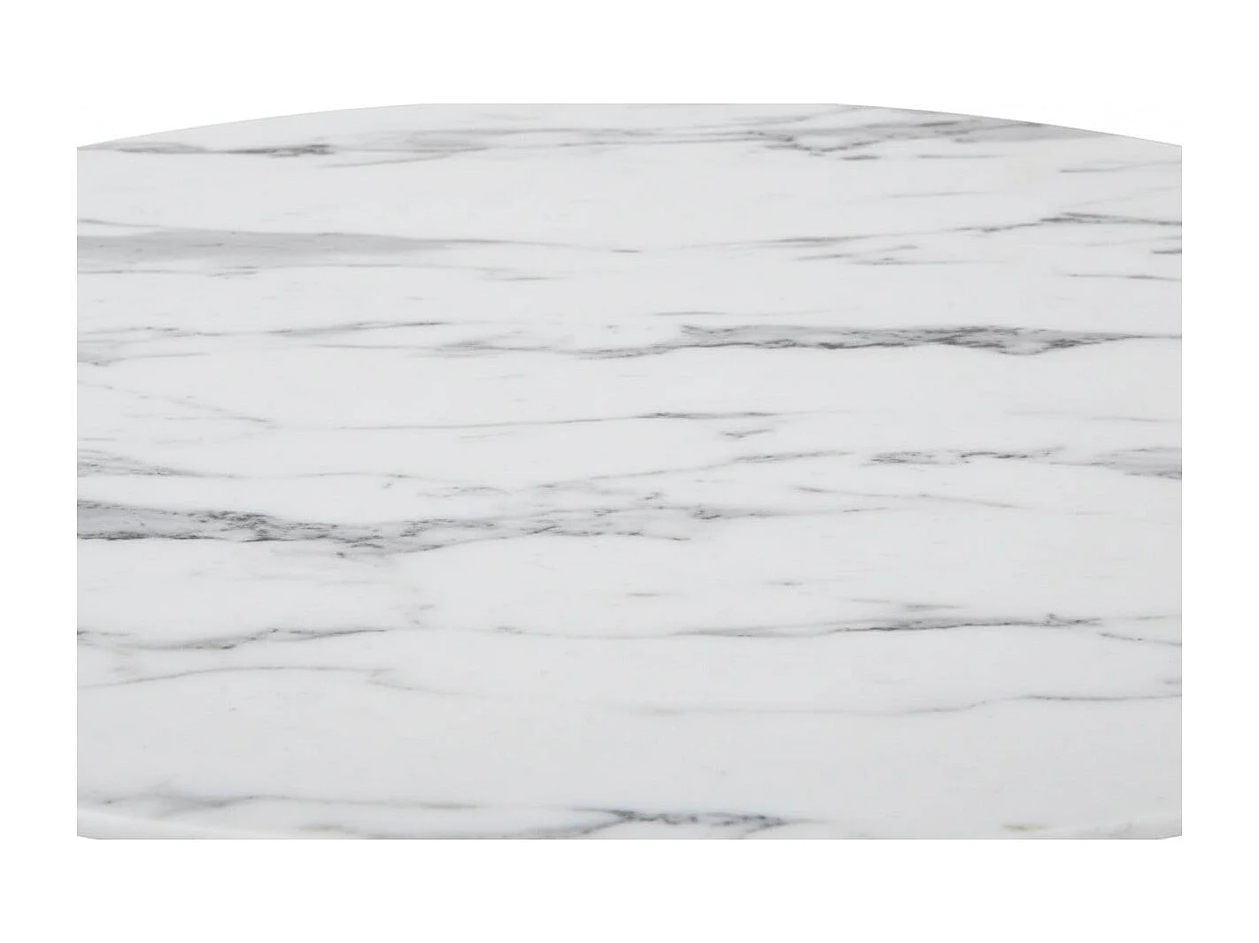 Table à manger ronde verre effet marbré 120x75 cm – ELECTRA