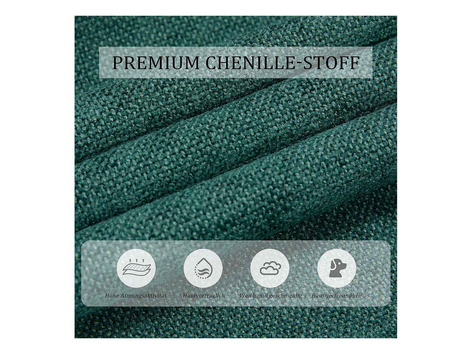 Canapé 2 places convertible avec dossier réglable + 2 USB + poche latérale - 173 x 78 x 78 - velours - vert