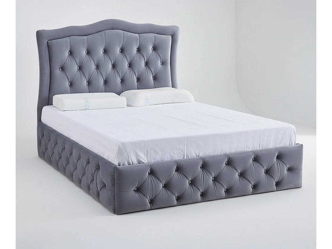 Cadre de Lit TREND – Velours – 140x190 cm