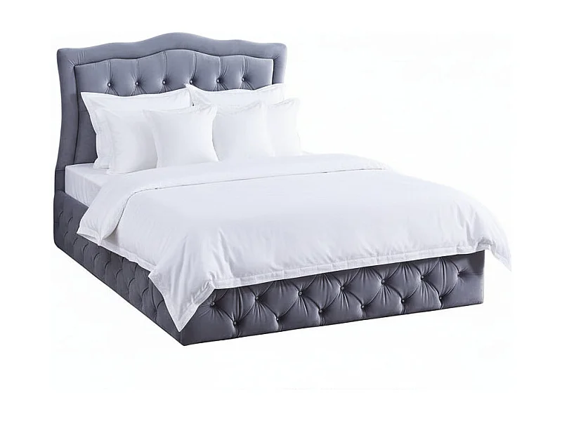 Cadre de lit double en velours 140x190 cm TREND