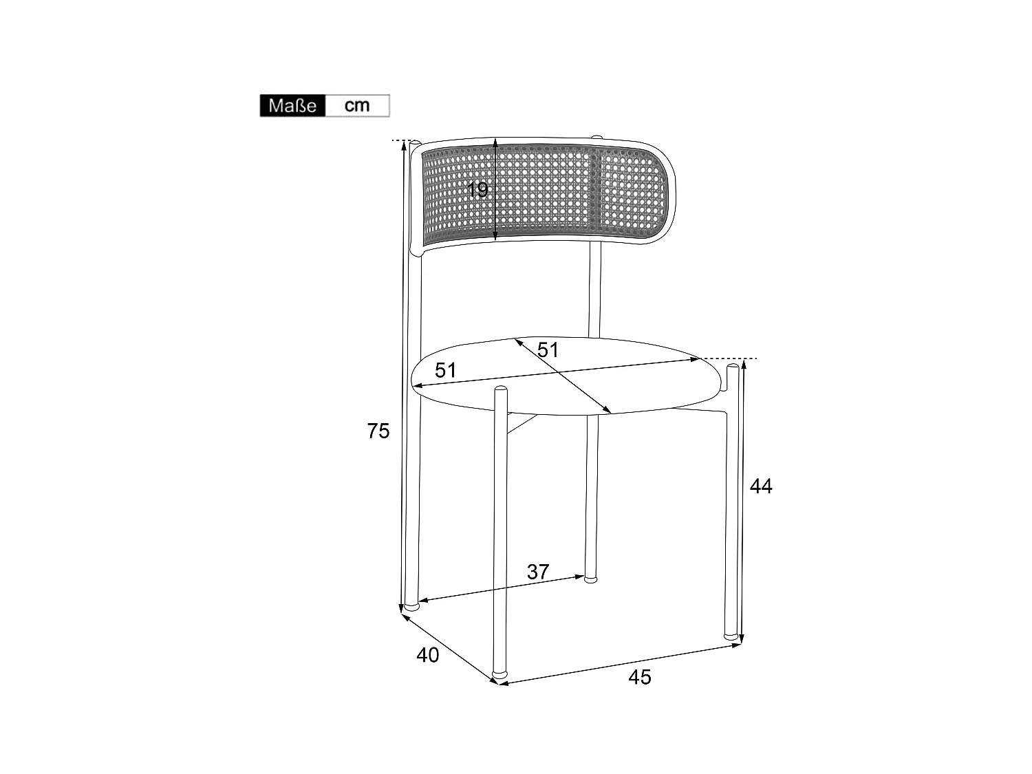 Zestaw stół jadalny i 2 krzesła - 80 x 80 x 75 cm - blat ze szkła hartowanego - aksamit + metal - czarny