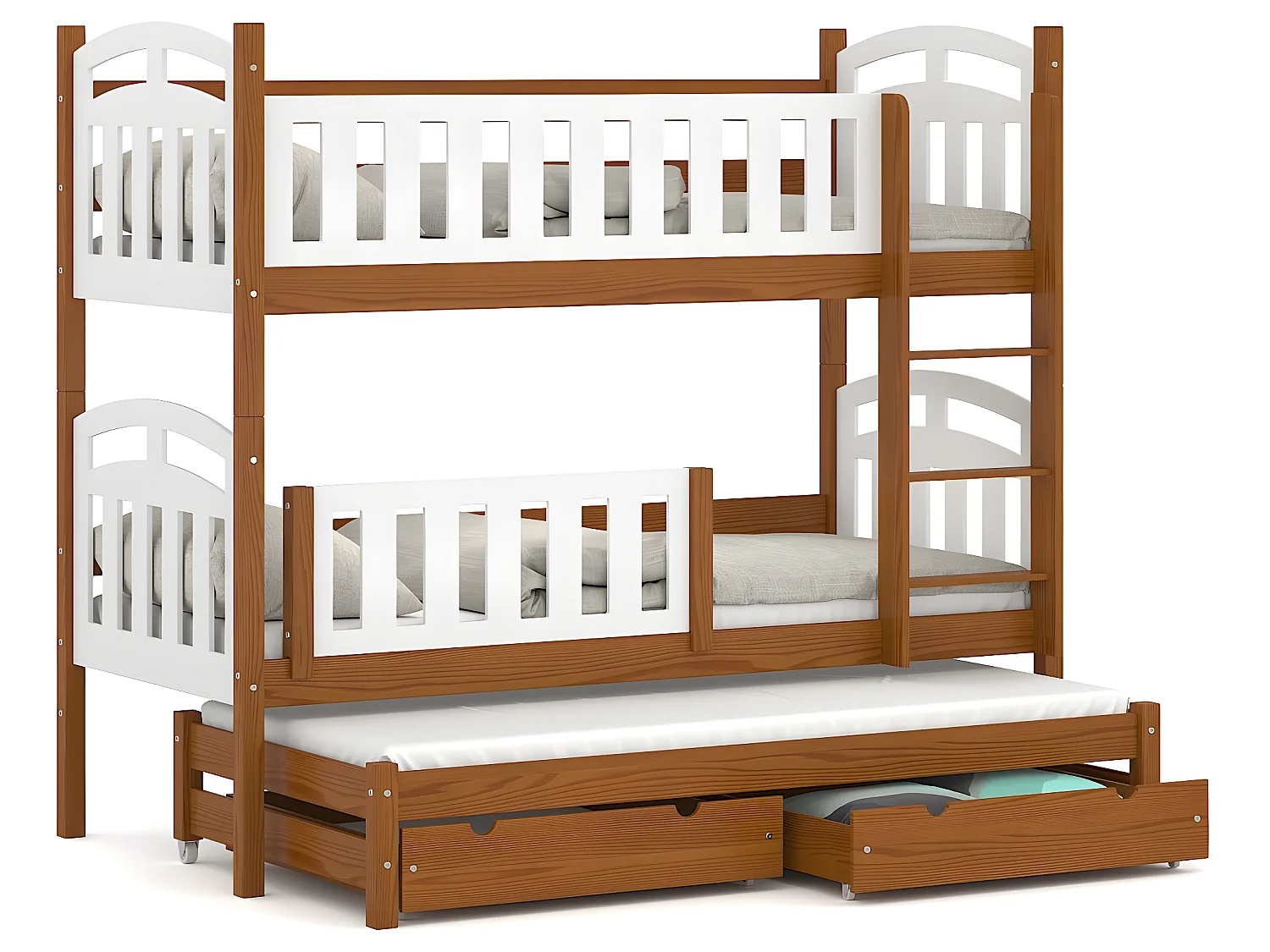 Lit superposé en pin massif 190x80 Aulne