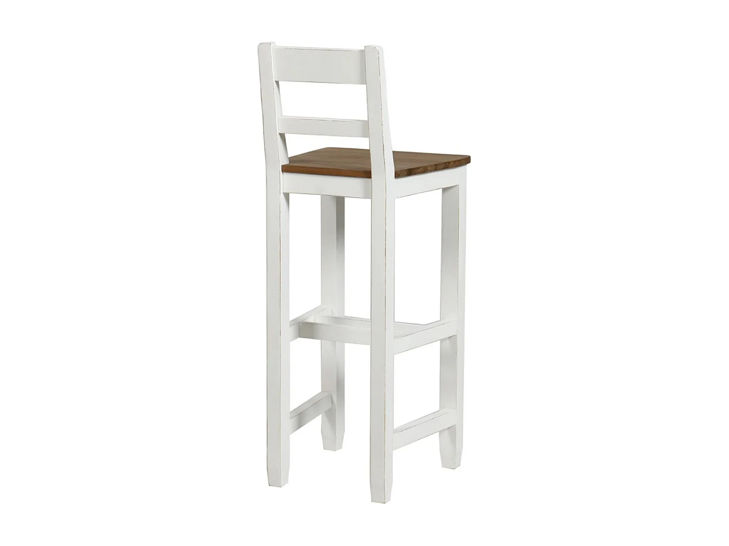 Chaise haute Bois Blanc - Brocante Interior's
