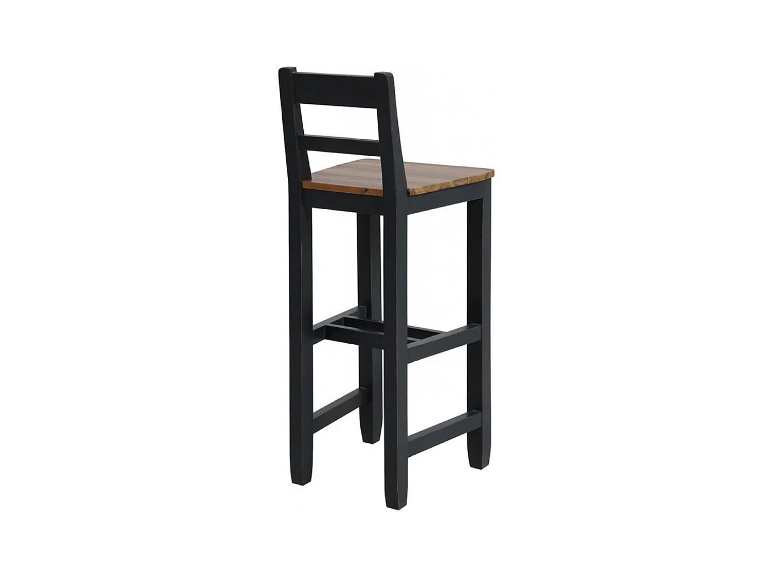 Chaise haute Bois Noir - Brocante Interior's