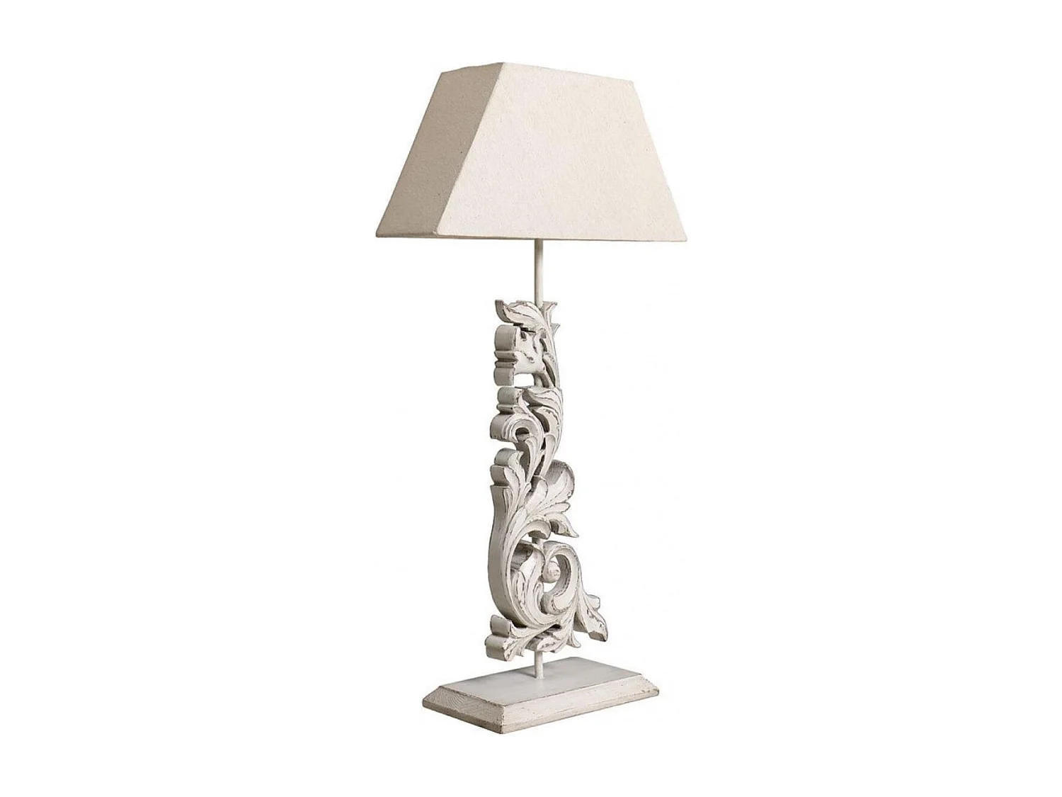 Lampe arabesque Bois Blanc - Basique Interior's