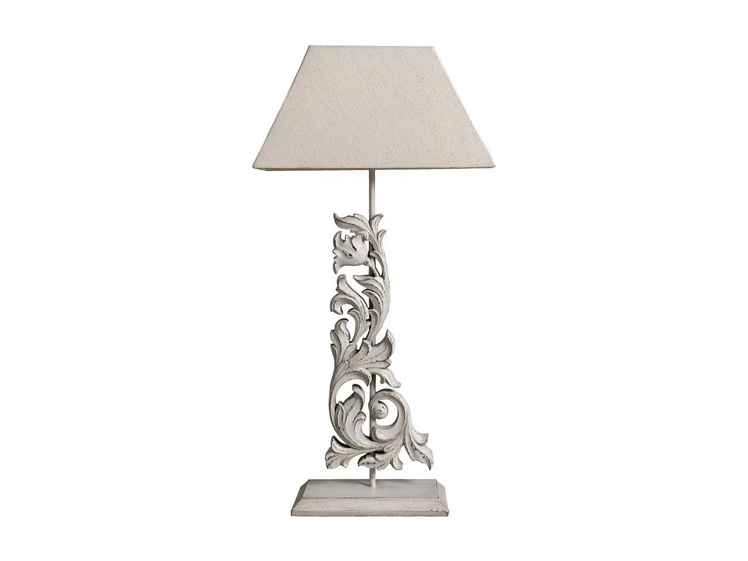 Lampe arabesque Bois Blanc - Basique Interior's