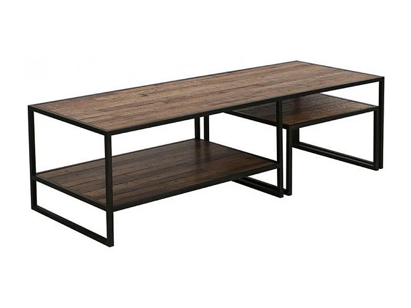 Tables basses gigognes Bois Marron - Manufacture Interior's