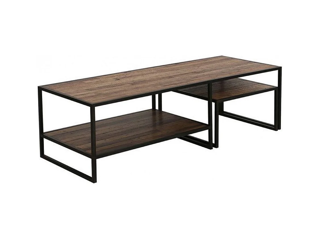 Tables basses gigognes Bois Marron - Manufacture Interior's