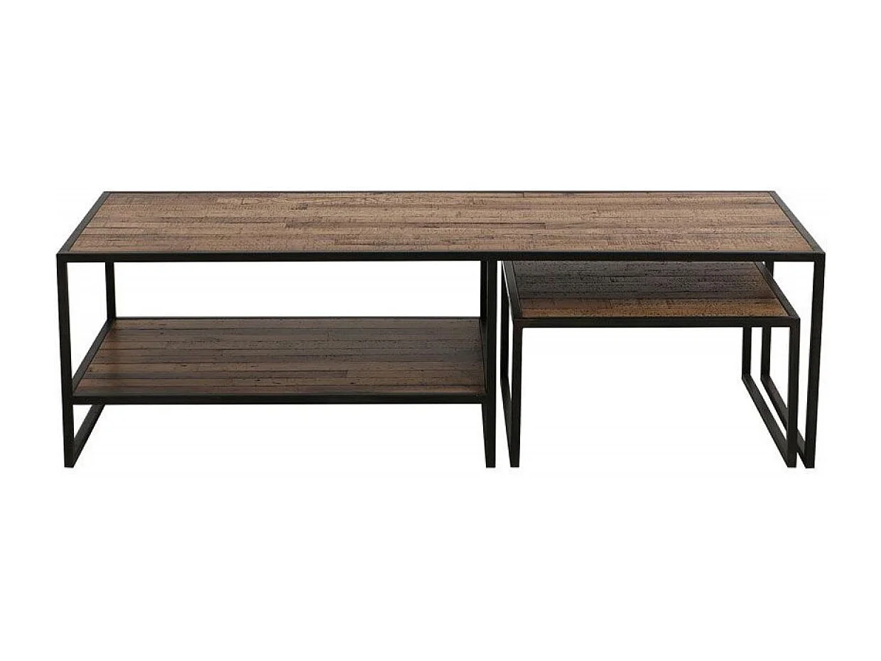 Tables basses gigognes Bois Marron - Manufacture Interior's