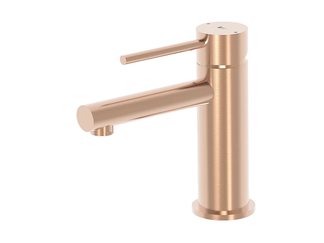 Luisa niedrig Waschtischmischer Roségold gebürstet Essebagno